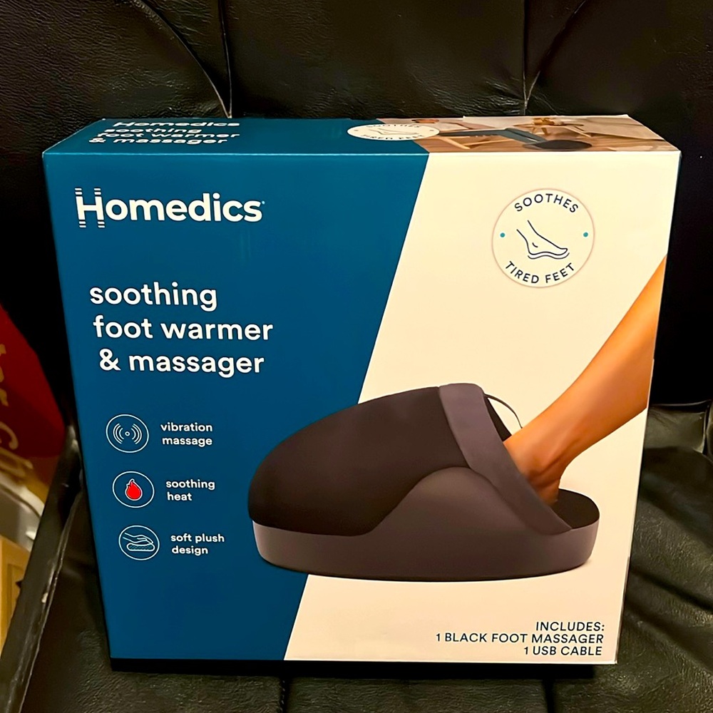 Homedics soothing foot warmer & messager